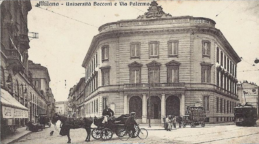 Primeira sede da Universidade Bocconi de Milão, na Via Palermo